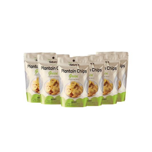 Green Plantain Chips (Lightly Salted) (3 oz) Pack of 6