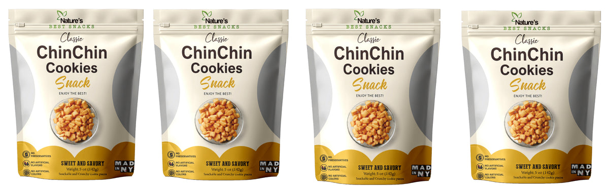 Crunchy ChinChin – Authentic African bite size cookie Snack with No Preservatives (5oz) Nature's Best Snacks