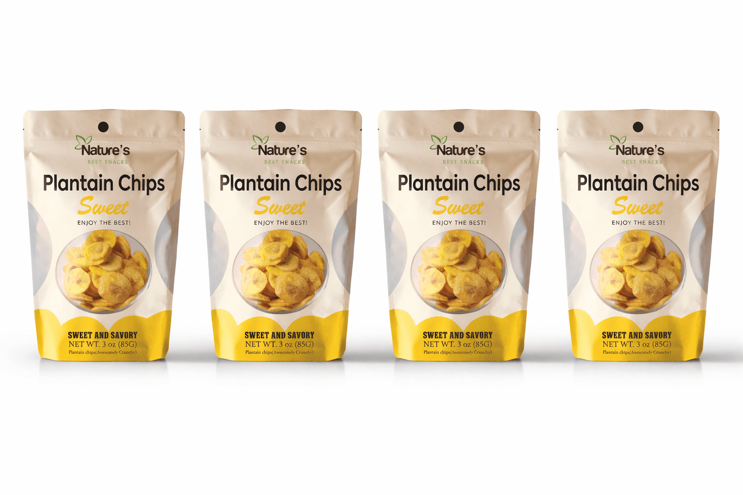 Sweet plantain Chips (3 oz). Nature's Best Snacks