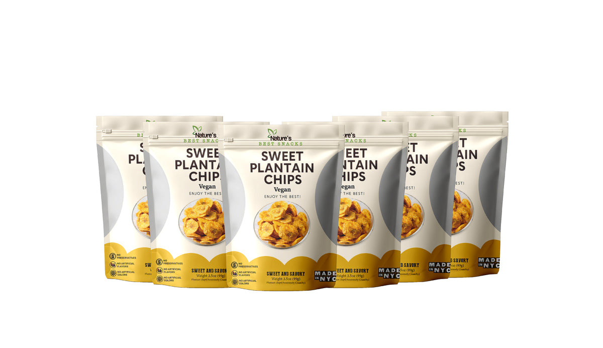 Crunchy Sweet plantain Chips _Naturally Sweet (3 oz). Nature's Best Snacks